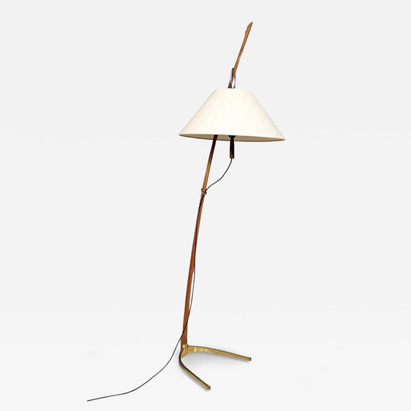 Mid Century Floor Lamp Model 2076 Dornstab by J T Kalmar Austria 1950s