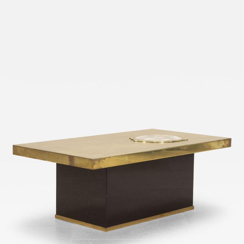 Mid Century French Brass Table by Fernand Bresse