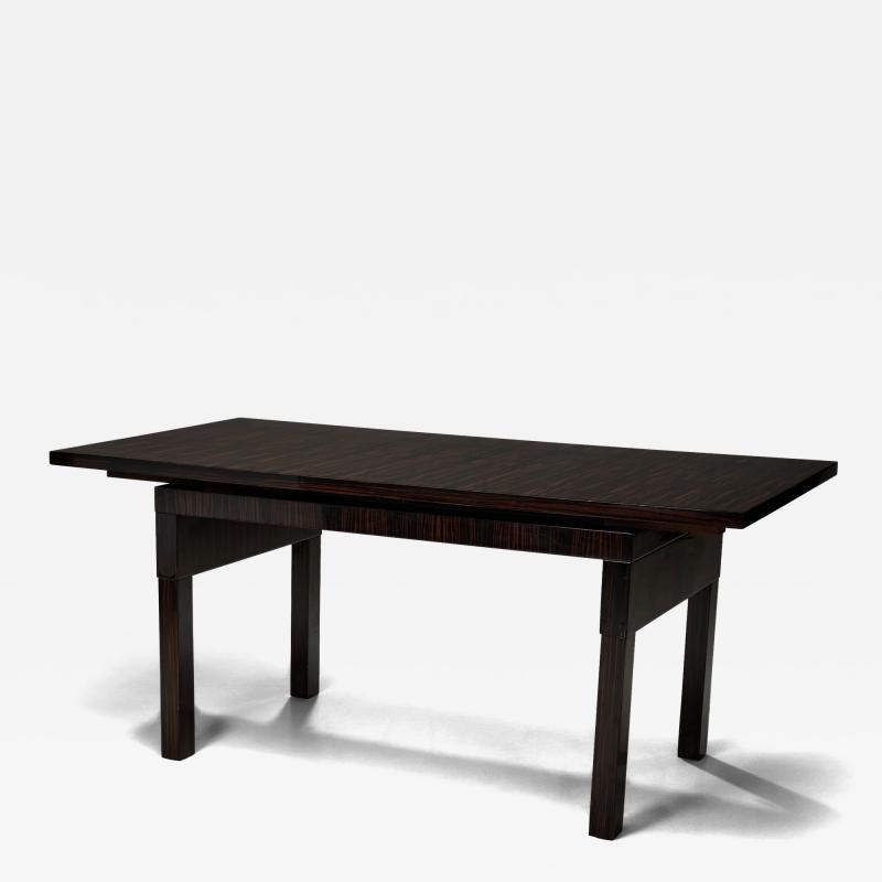 Mid Century French Dark Wood Dining Table France ca 1950s
