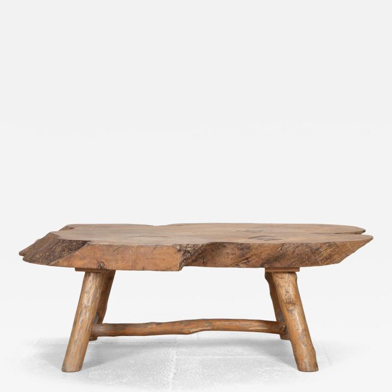 Mid Century French Naturalistic Wooden Table