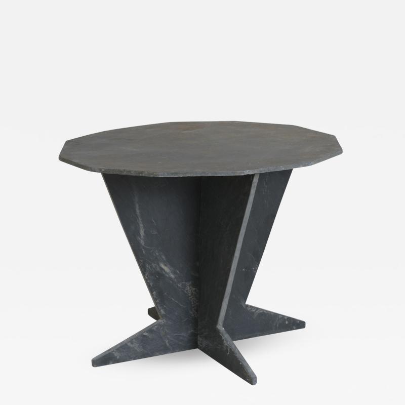 Mid Century French Slate Center Table From Trelaze