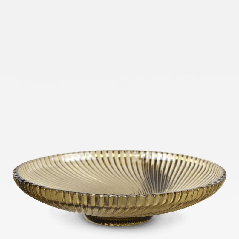 Mid Century Glass Bowl 20th Century Modern France ca 1960