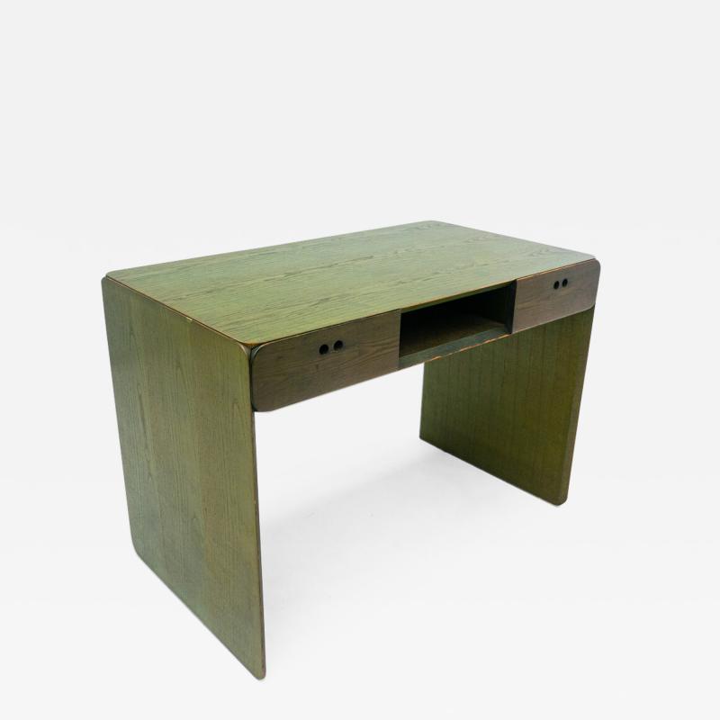 Mid Century Green Wooden Desk by Derk Jan de Vries