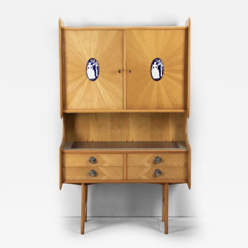 Mid Century Italian Cocktail Cabinet in the Style of Ico Parisi