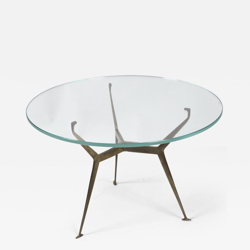 Mid Century Italian Low Brass Table