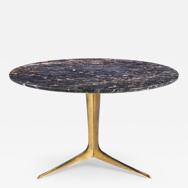 Mid Century Italian Marble and Brass Coffee Table