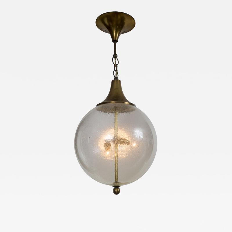 Mid Century Italian Pulegoso Globe Shaped Ceiling Light