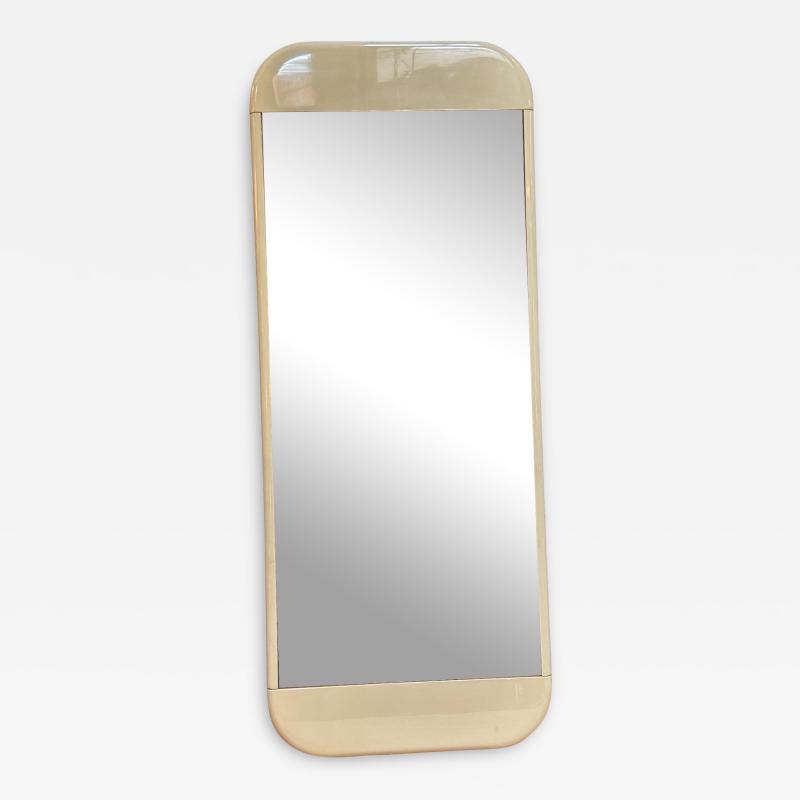 Mid Century Italian Smoked Wall Mirror 1980s