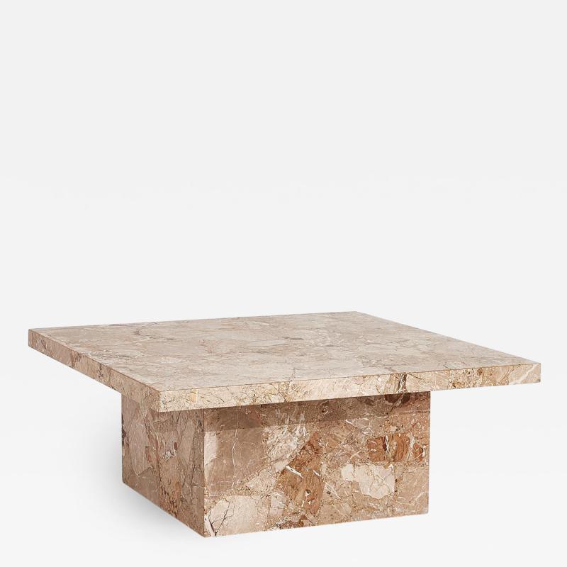 Mid Century Italian Travertine Coffee Table 1960