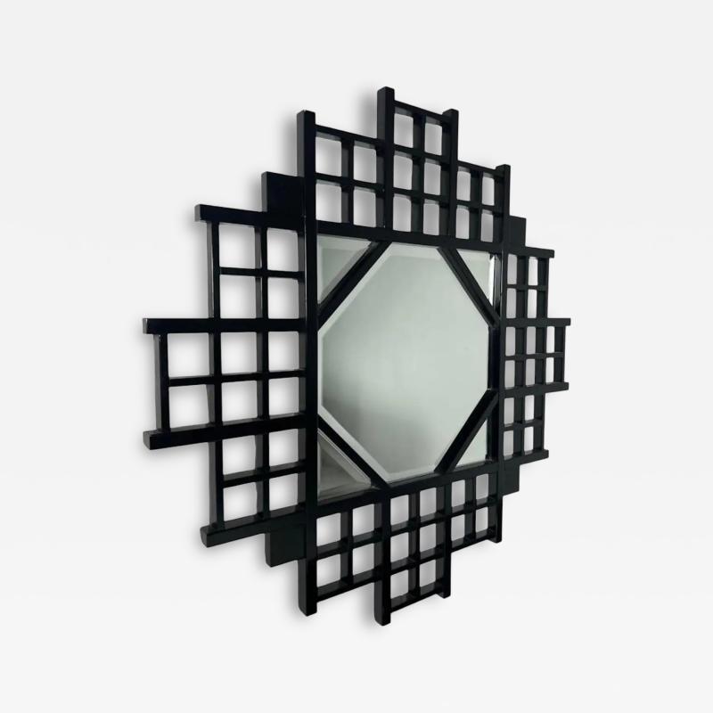 Mid Century Mirror Wood