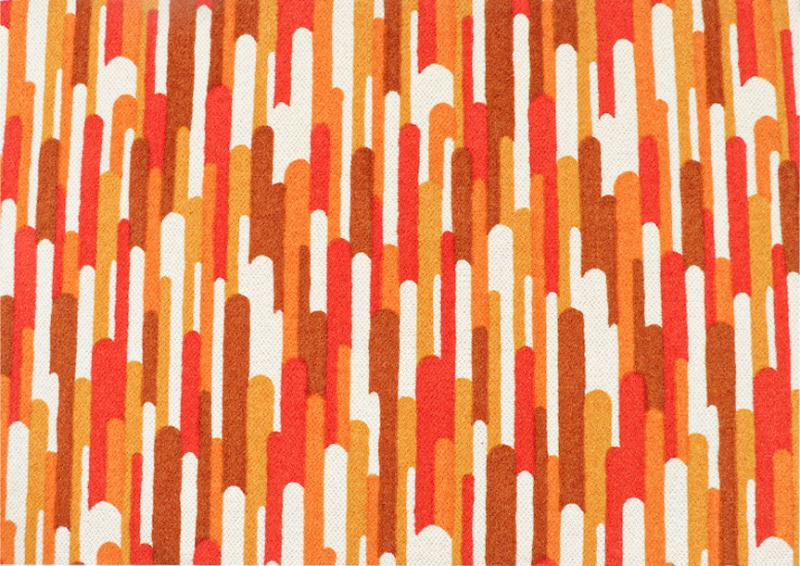 Mid Century Modern Abstract Graphic Textile Wall Art