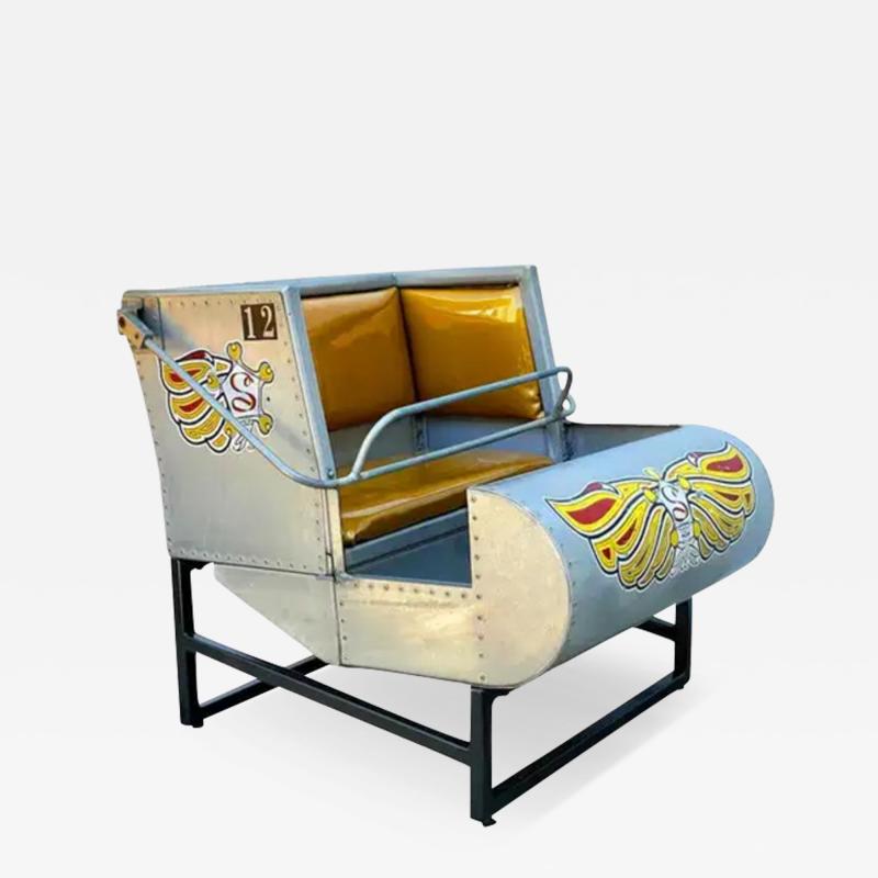 Mid Century Modern Amusement Park Ride Lounge Chair for Kids Room or Man Cave