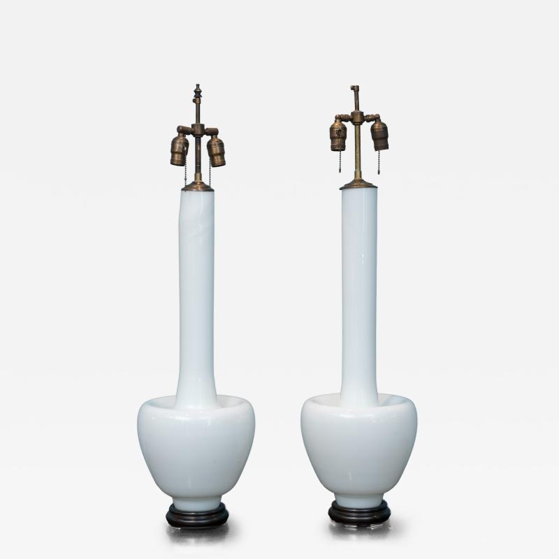 Mid Century Modern Blown Glass Table Lamps