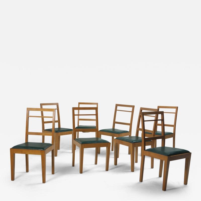 Mid Century Modern Brazilian Chairs in Wood 1960s Set of 8