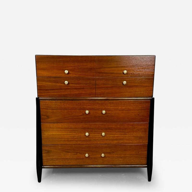 Mid Century Modern Chest West Michigan Furniture Co Ebony Walnut Metz