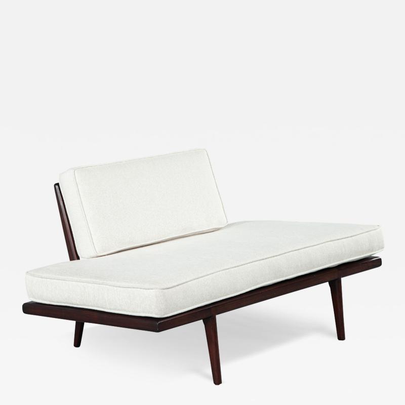 Mid Century Modern Cream Settee Lounger