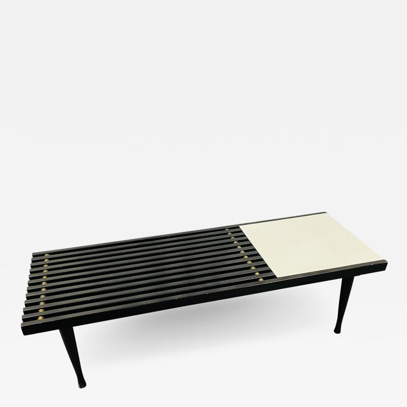 Mid Century Modern Herman Miller George Nelson Style Coffee Cocktail Table Bench