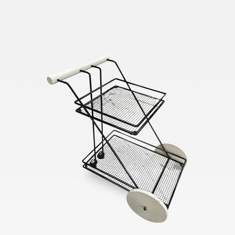 Mid Century Modern Italian Bar Cart 1980s