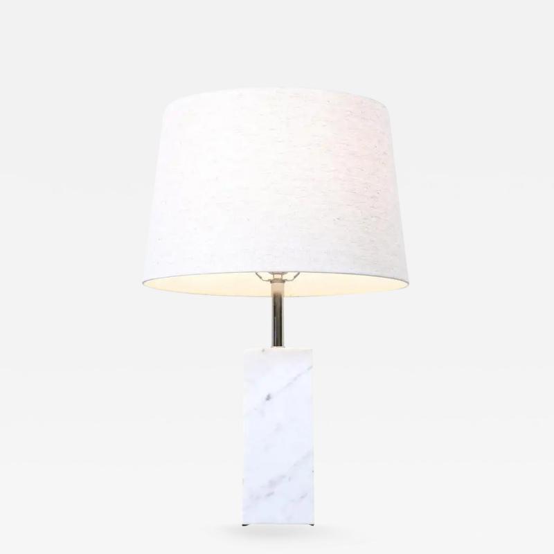 Mid Century Modern Italian Marble Table Lamp by Laurel