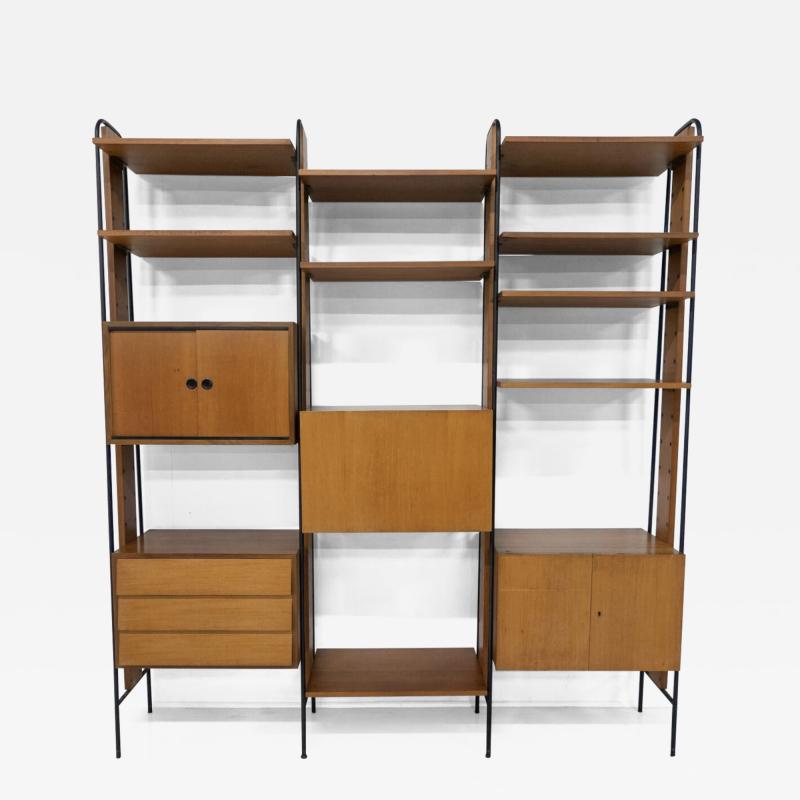 Mid Century Modern Italian Wooden Wall Unit 1960s