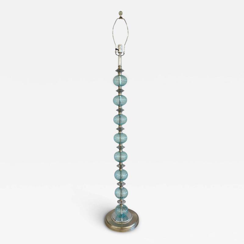 Mid Century Modern Murano Glass Standing Floor Lamp