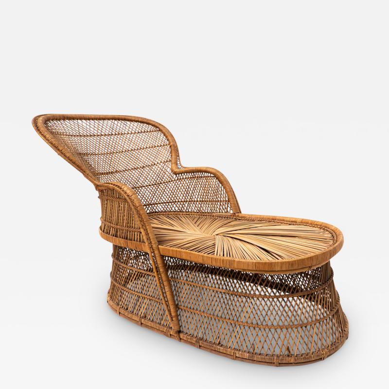 Mid Century Modern Rattan Daybed