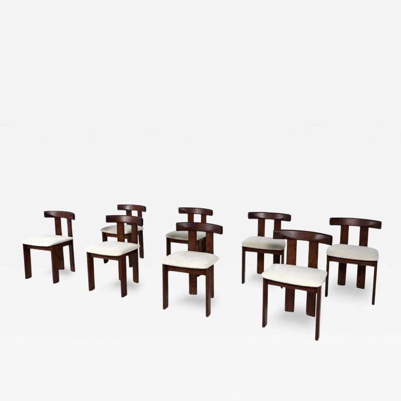 Mid Century Modern Set of 8 Chairs by Luigi Vaghi 1960s