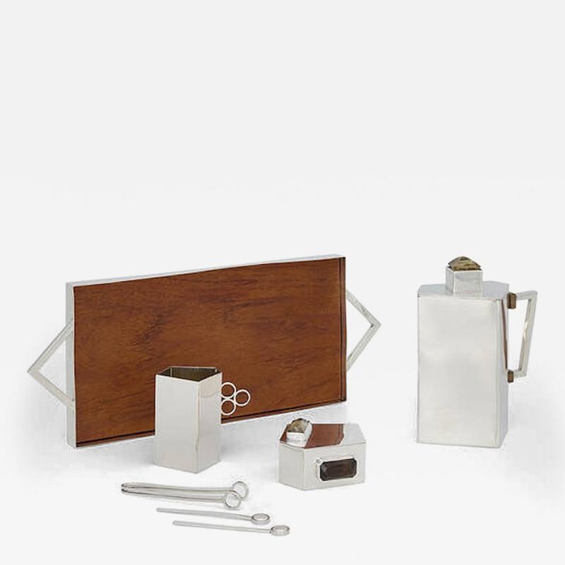 Mid Century Modern Silver Plated Tea Set