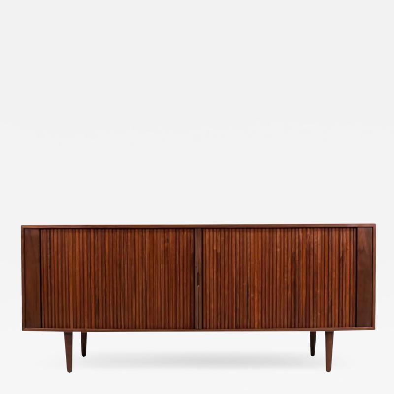 Mid Century Modern Style Tambour Door Credenza by Danish Modern LA