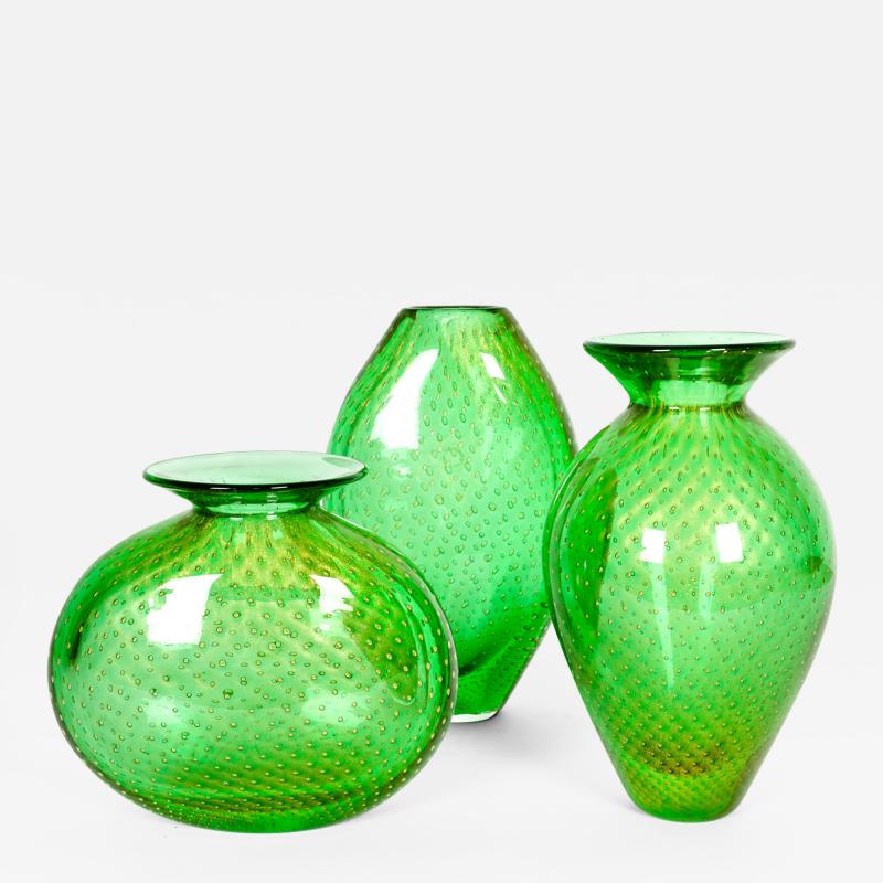 Mid Century Modern Three Pieces Murano Vases or Pieces