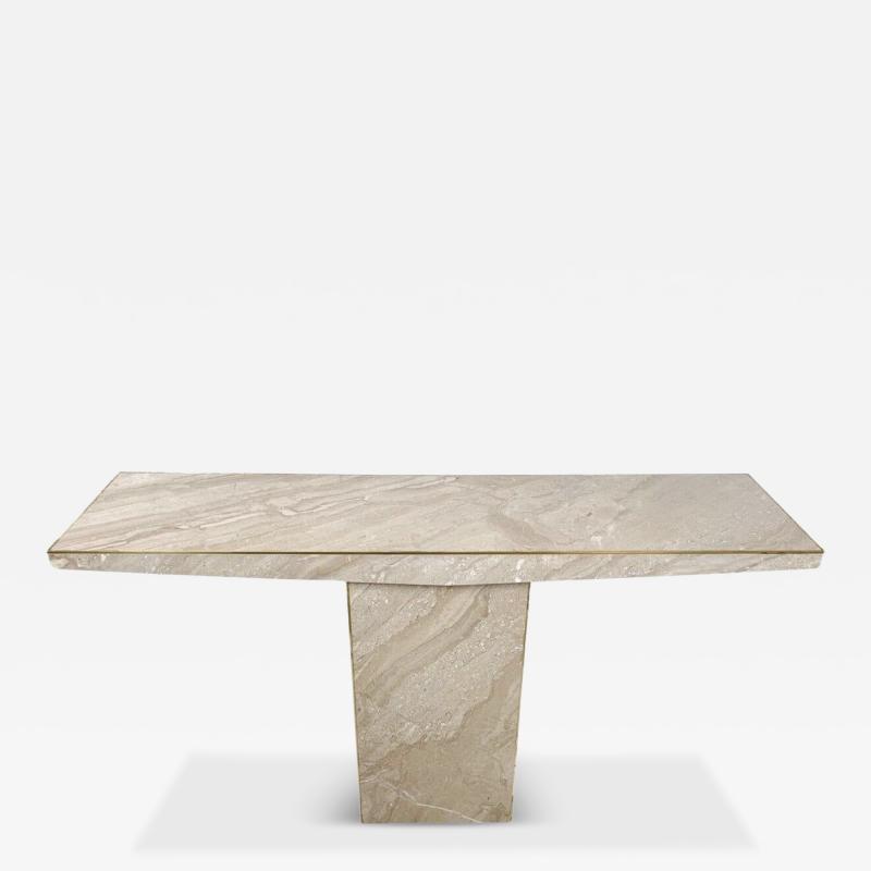 Mid Century Modern Travertine Console