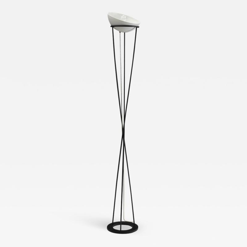 Mid Century Modern Twisted Italian Floor Lamp Italy 1950s