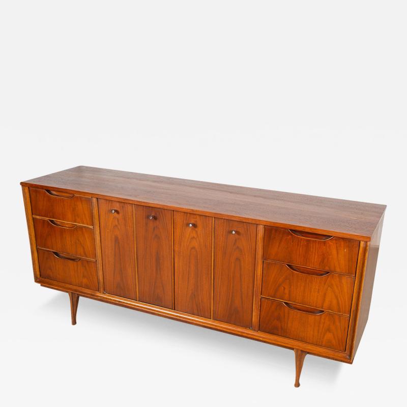 Mid Century Modern Walnut Dresser Sideboard