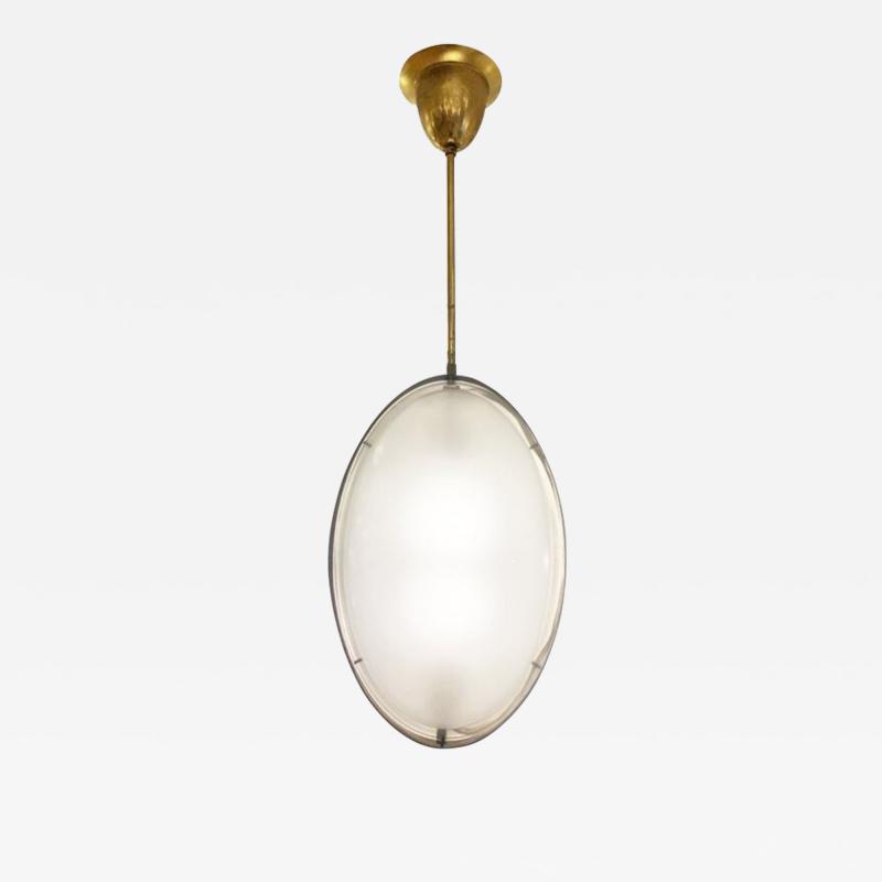 Mid Century Oval Pendant Italy 1960s