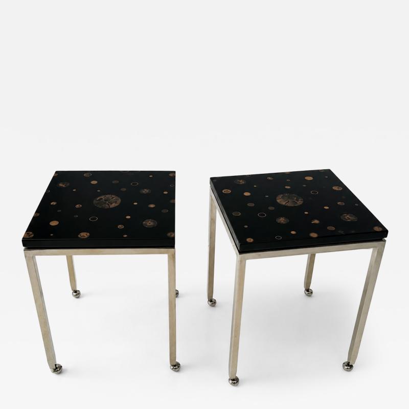 Mid Century Pair of table with a Custom Top designed and crafted by ABDB Designs