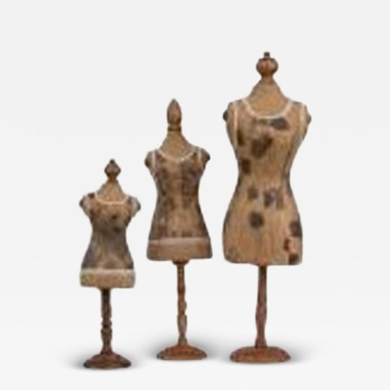 Mid Century Papier Mache Miniature Dress Forms