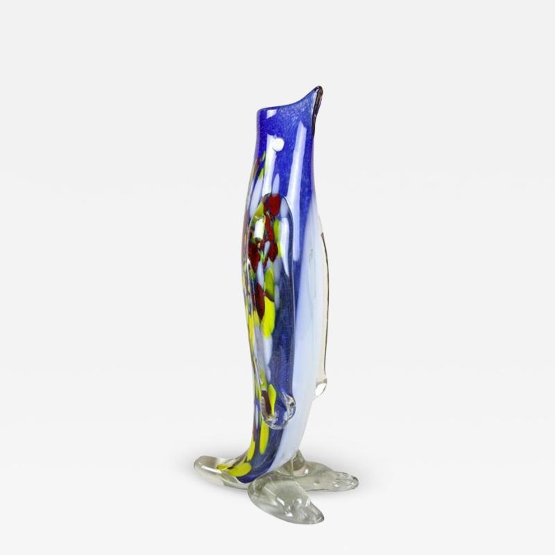 Mid Century Penguin Murano Glass Vase Italy circa 1960
