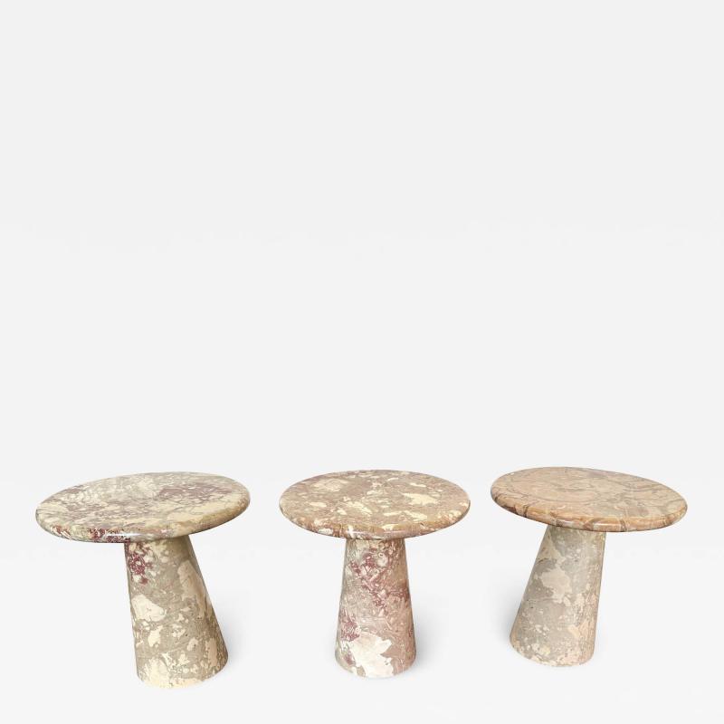 Mid Century Pink Marble Table Italy 1980s
