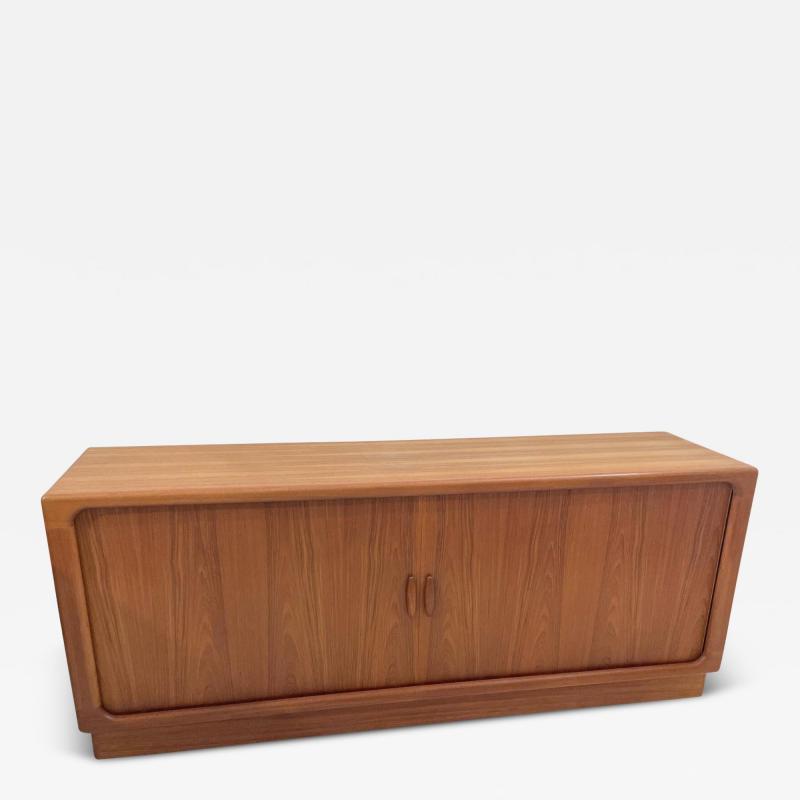 Mid Century Sideboard with Tambour Doors Dyrlund Denmark 1960s