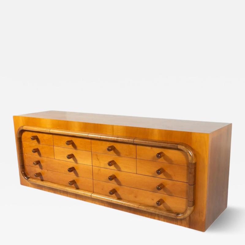 Mid Century Sideboard with drawers Walnut Italy 1960s