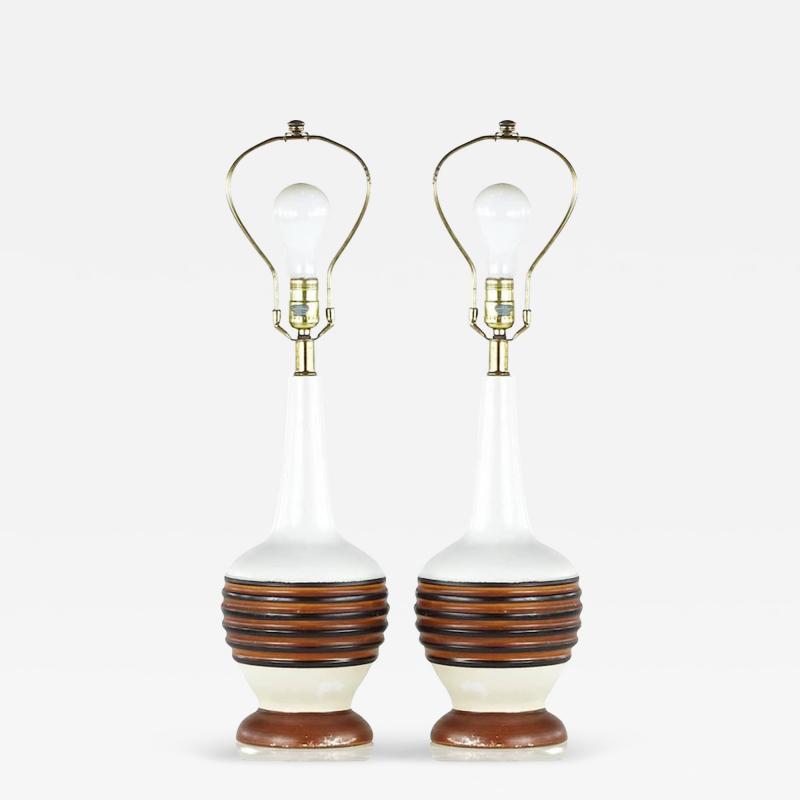 Mid Century Table Lamps Pair