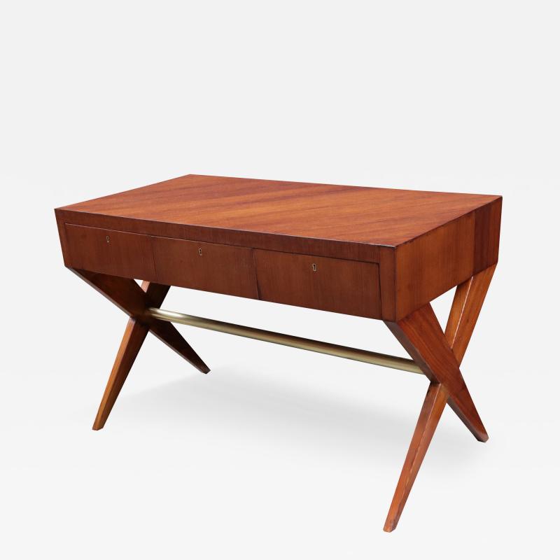 Mid Century Three Drawer Writing Table