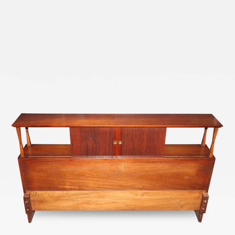 Mid Century Walnut Headboard by the R Way Furniture Company