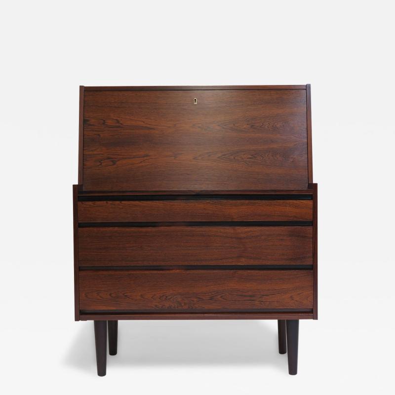 Mid century Danish Brazilian Rosewood Secretary Desk