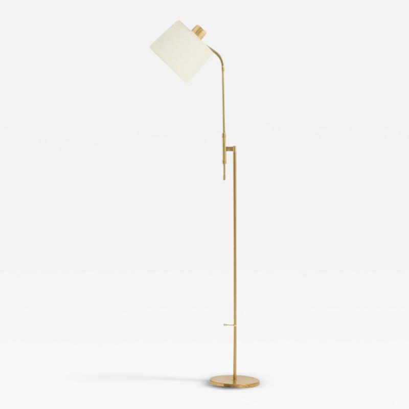 Midcentury Brass Reading Floor Lamp