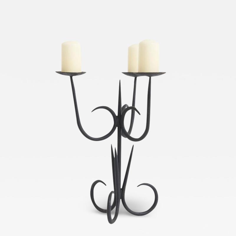 Midcentury Iron Candelabra