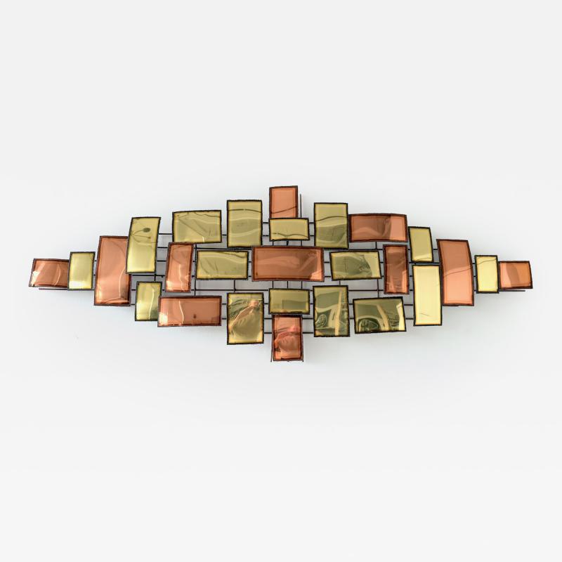 Midcentury Modern Metal Wall Sculpture