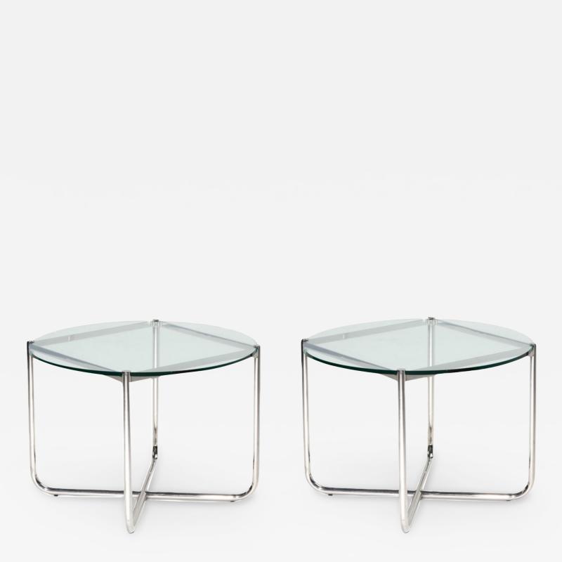 Mies van der Rohe Mr Side End Table Chrome and Glass for Knoll 1970