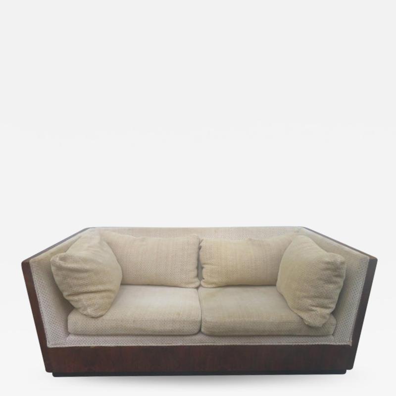 Milo Baughman Amazing Milo Baughman Rosewood Case Loveseat Sofa Settee Mid Century Modern