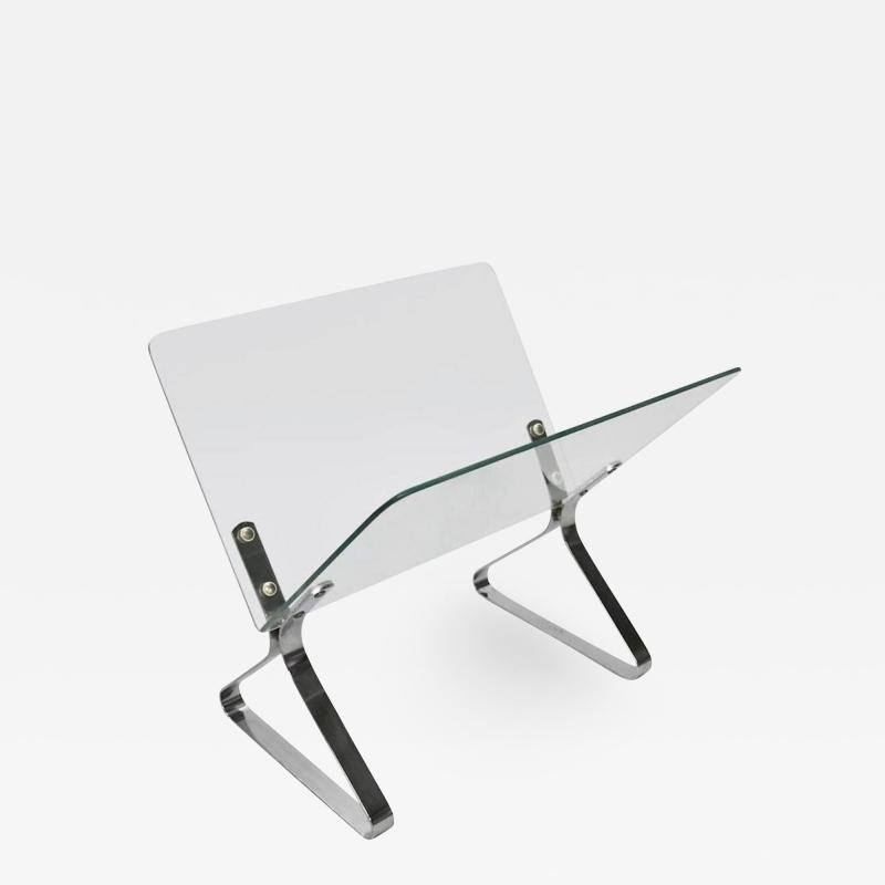 Milo Baughman Baughman Glass and Chrome Catchall